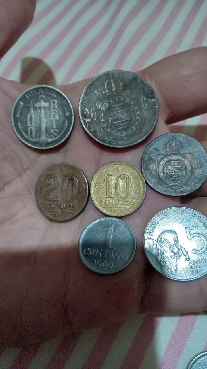 Conjunto de moedas antigas  - Foto 3