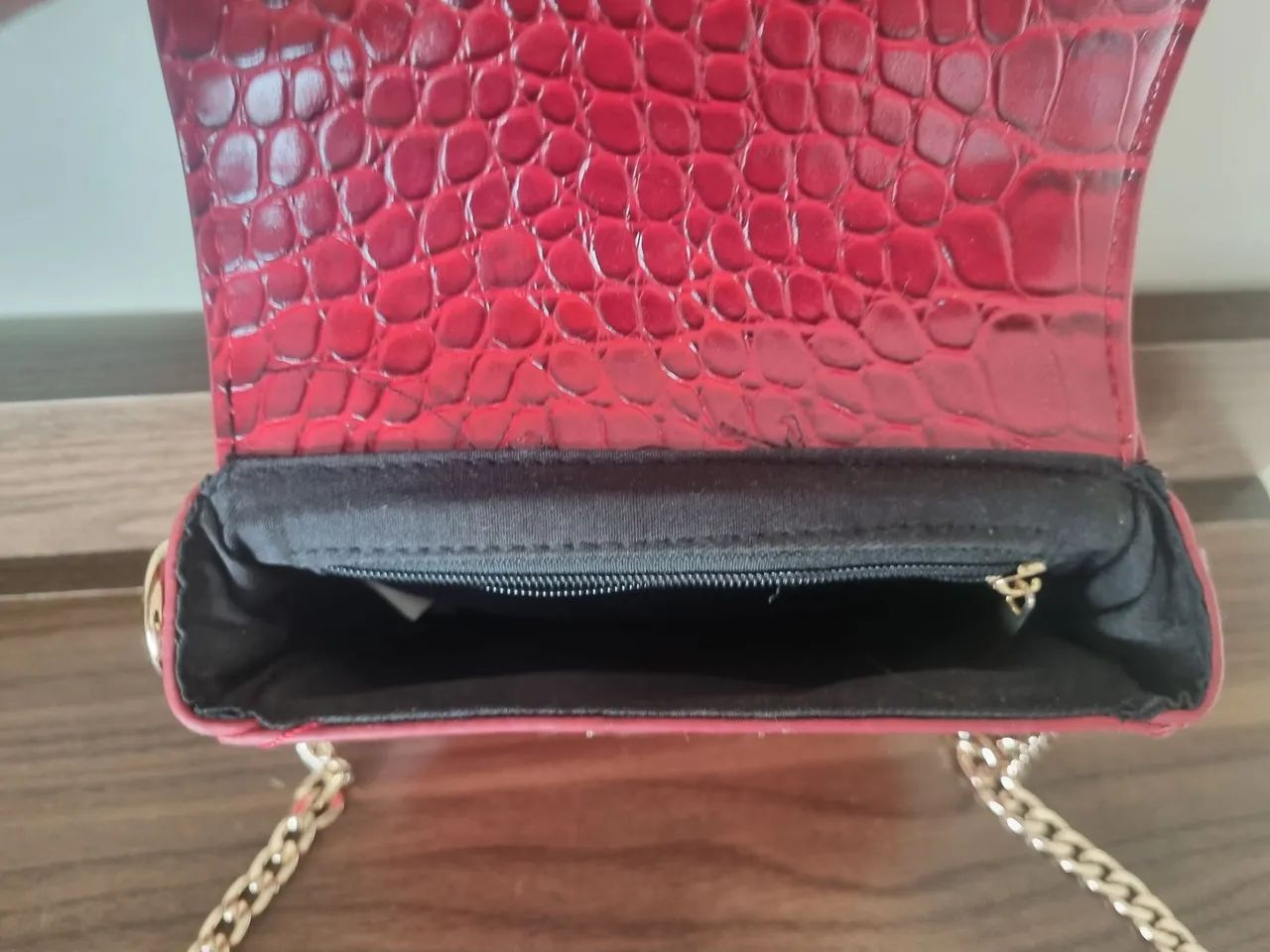 Bolsa (ombro) pequena cor vermelho - Foto 3