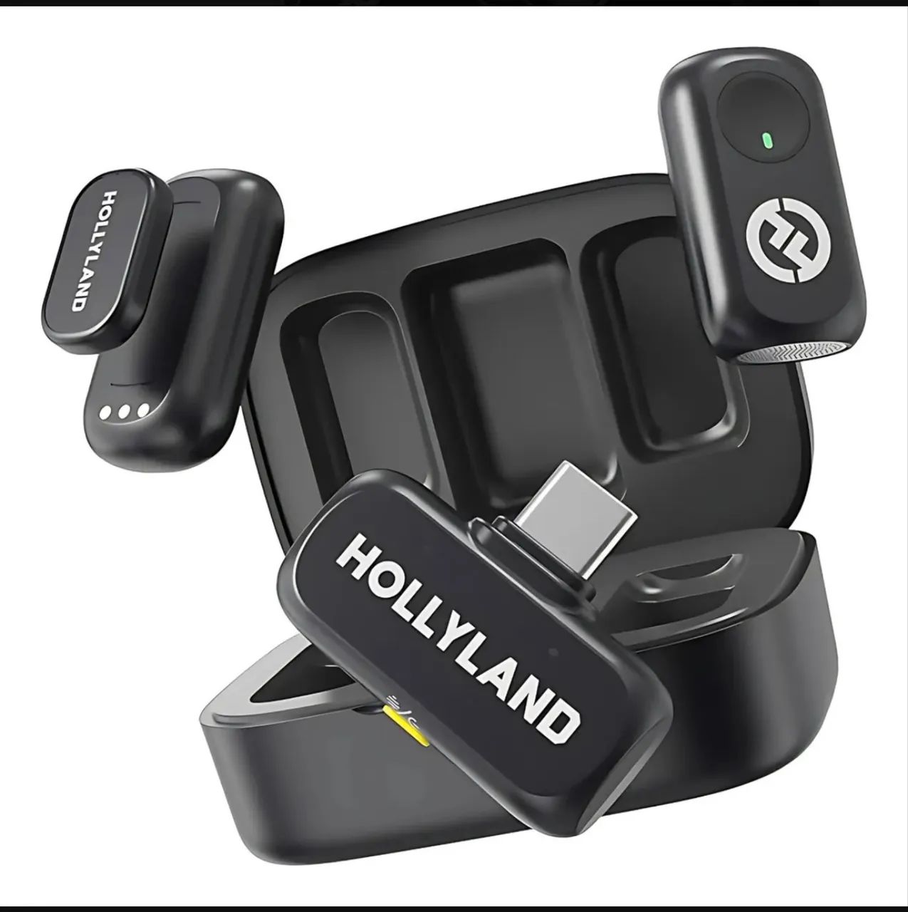 Microfone Hollyland Lark A1 Duo Usb-c cor Preto - Foto 3