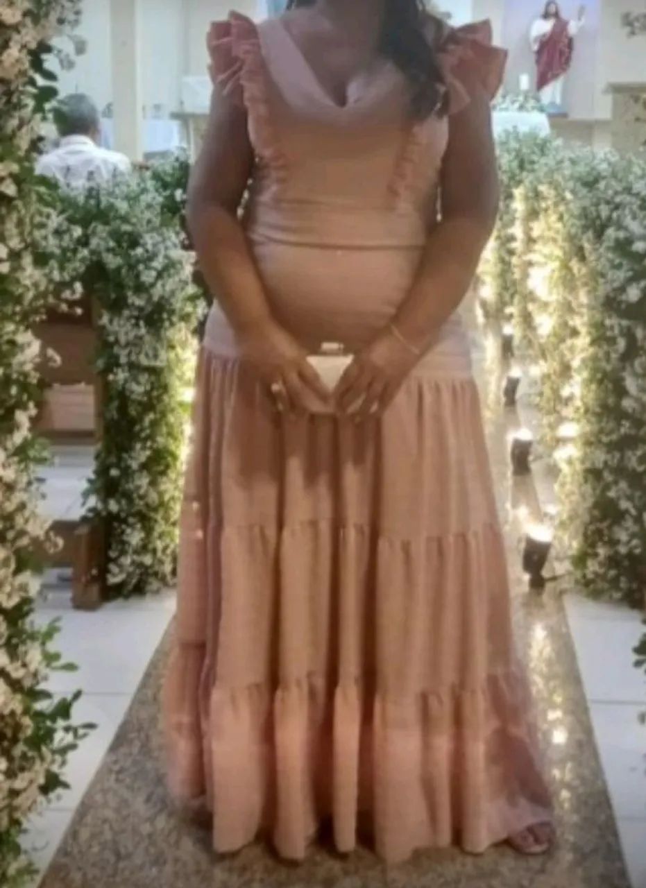 Vestido Longo Plus Size - Eventos/Casamentos 