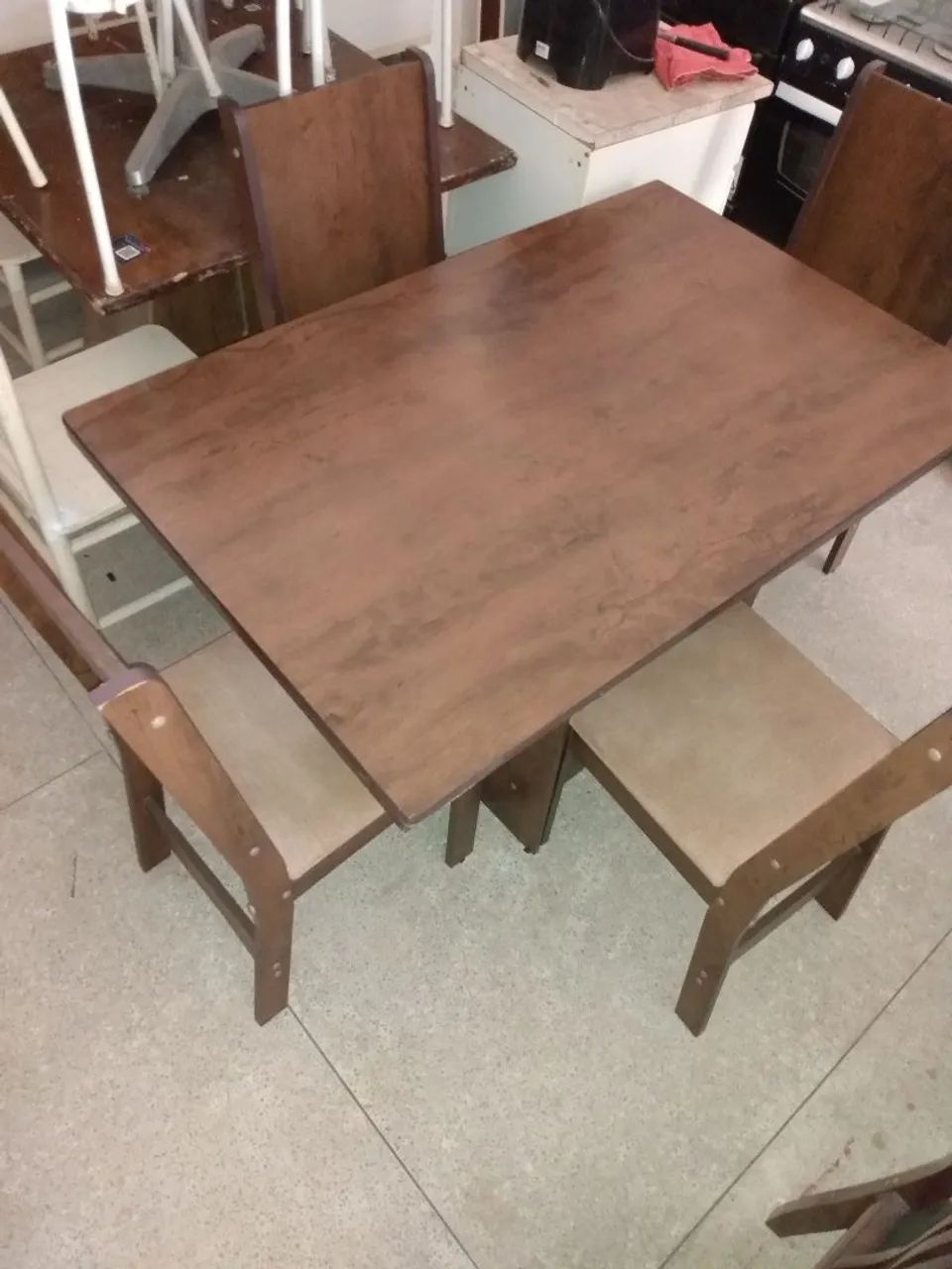 Mesa 4 cadeiras em MDF  - Foto 3
