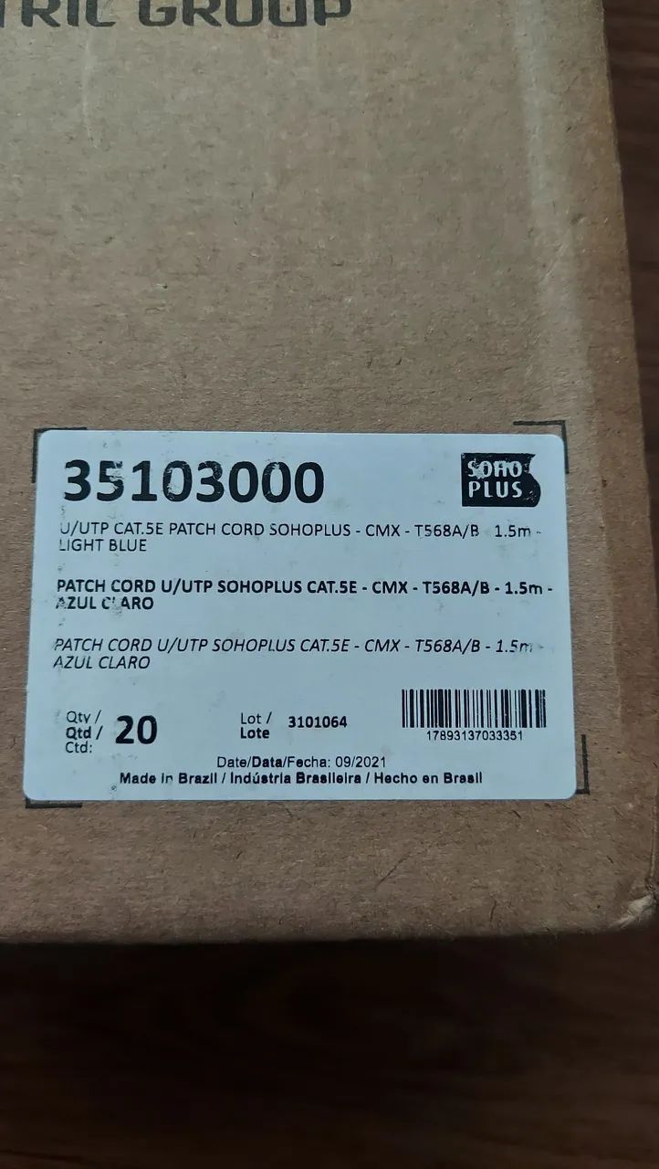 Patch cord cat5e furukawa, tem na caixa 20 pç. - Foto 2