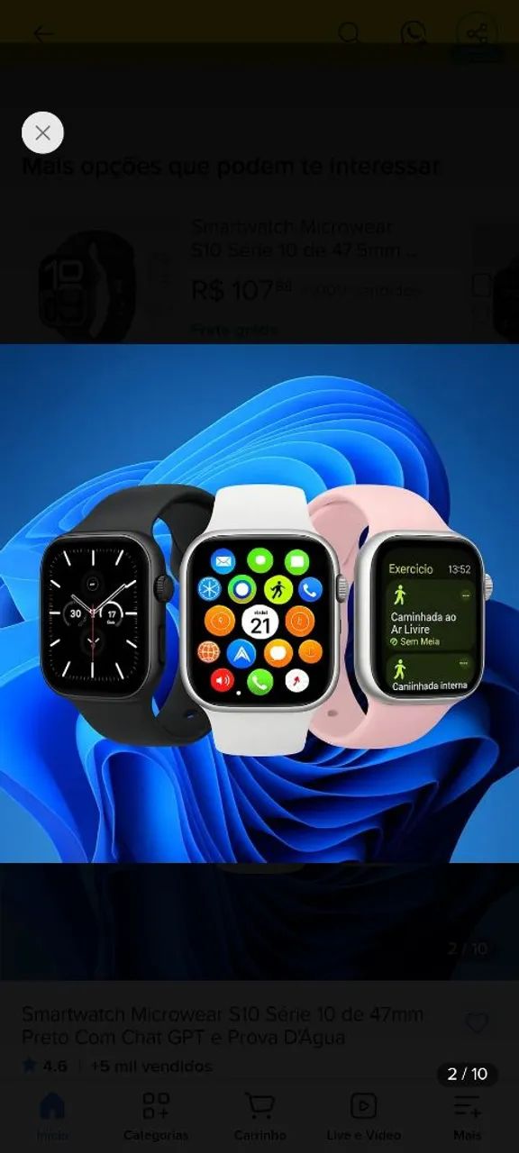 Relógio smartwatch s10 - Foto 3