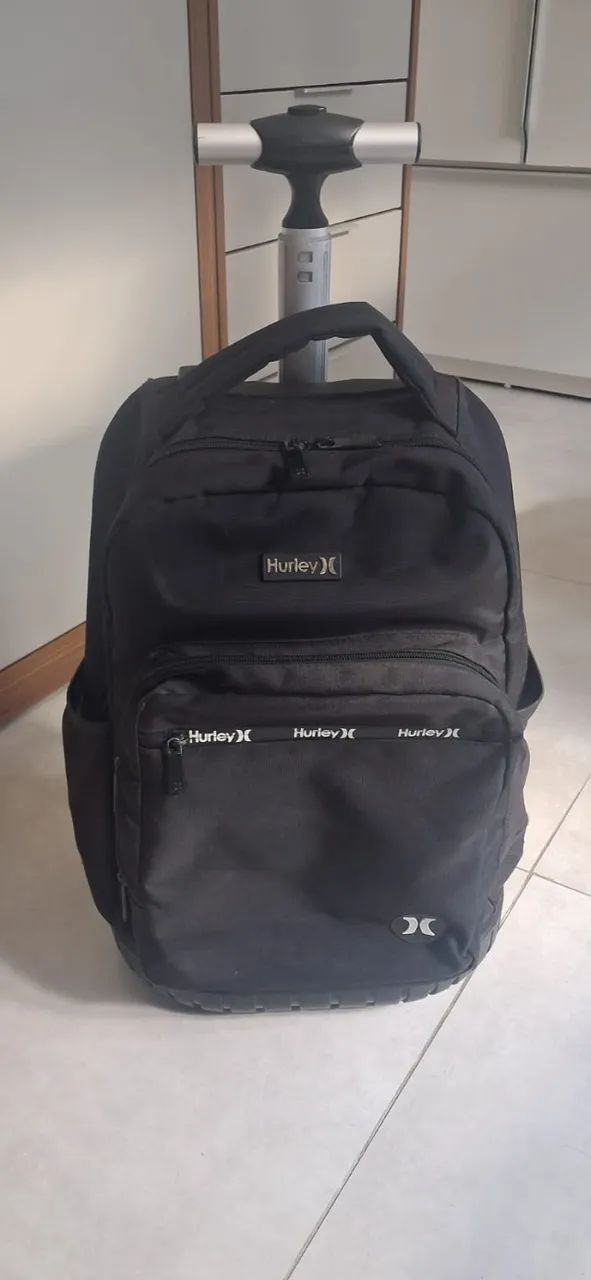 Kit Mochila Masculina Hurley - Usada (Ótimo Estado) - Foto 3