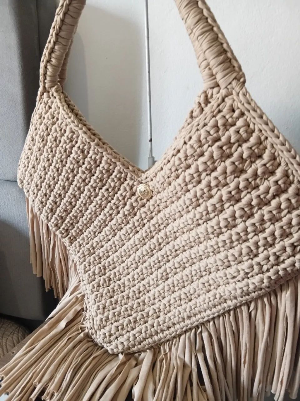 Bolsa Croche Fio de malha