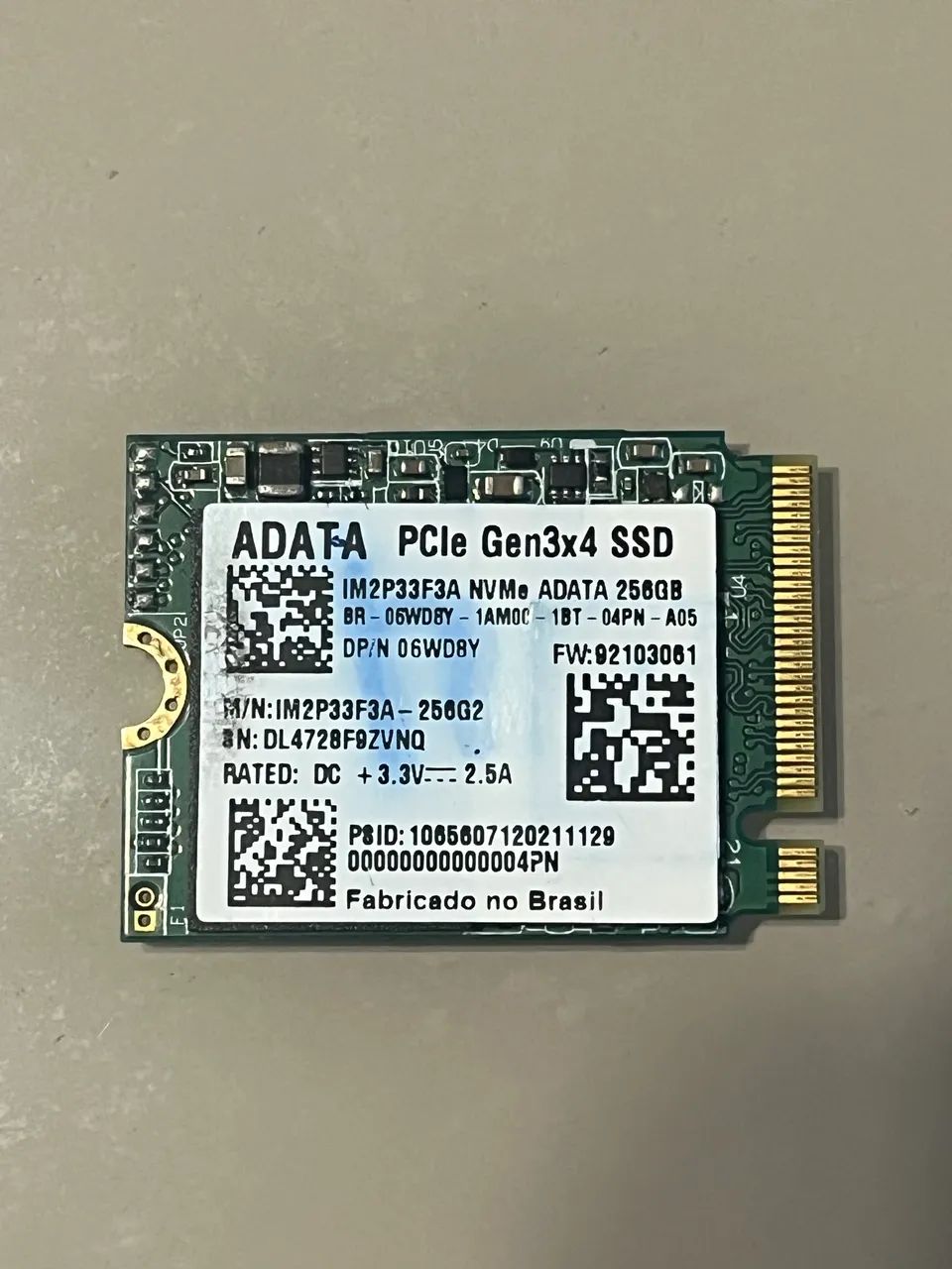 SSD ADATA 256GB NVMe M.2 2230 PCIe Gen3x4