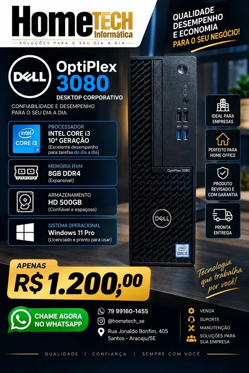 Dell 3080 i3 10G - 8Gb - Hd 500Gb - Foto 2
