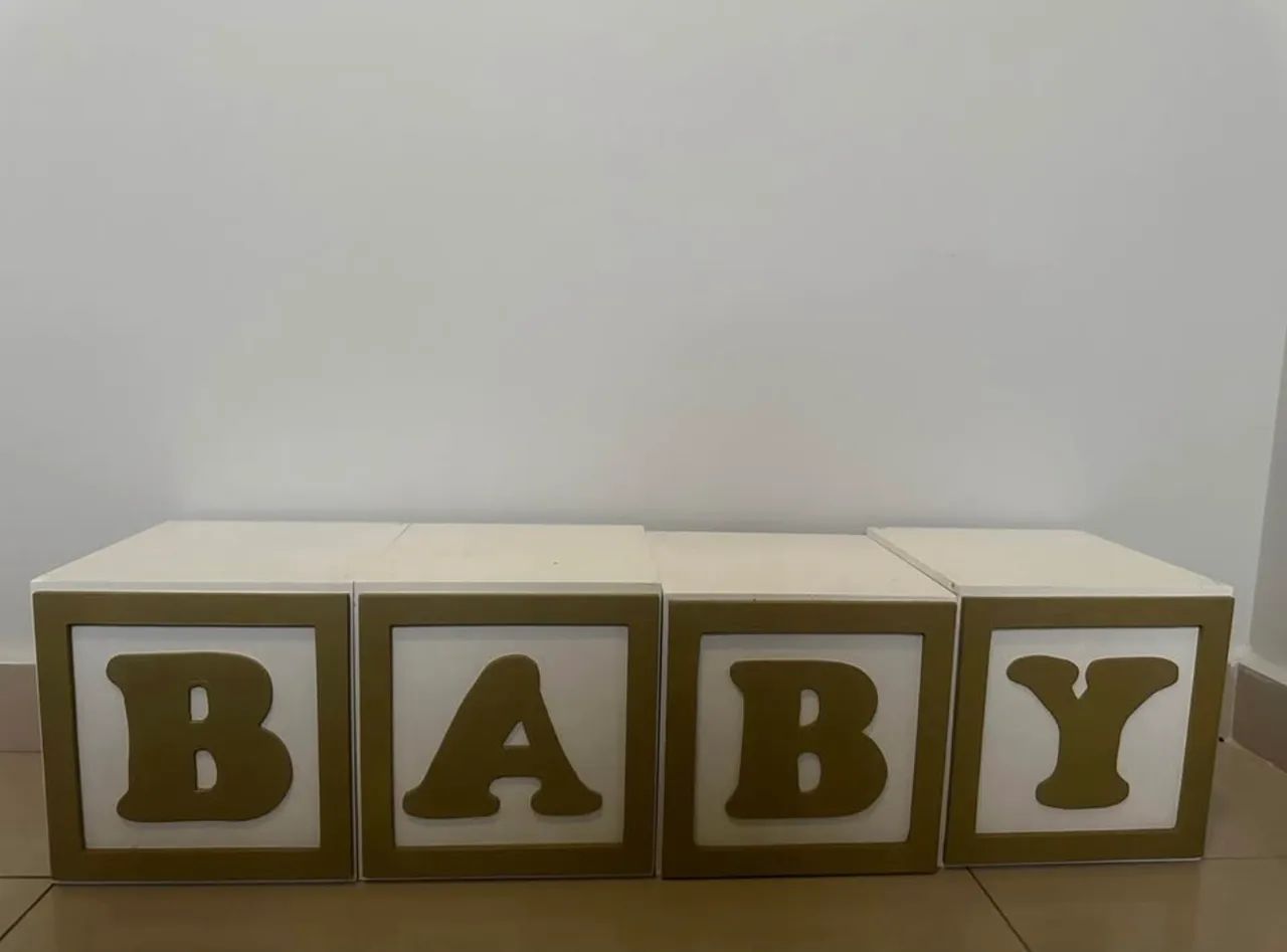 Cubos BABY para decoração em MDF
