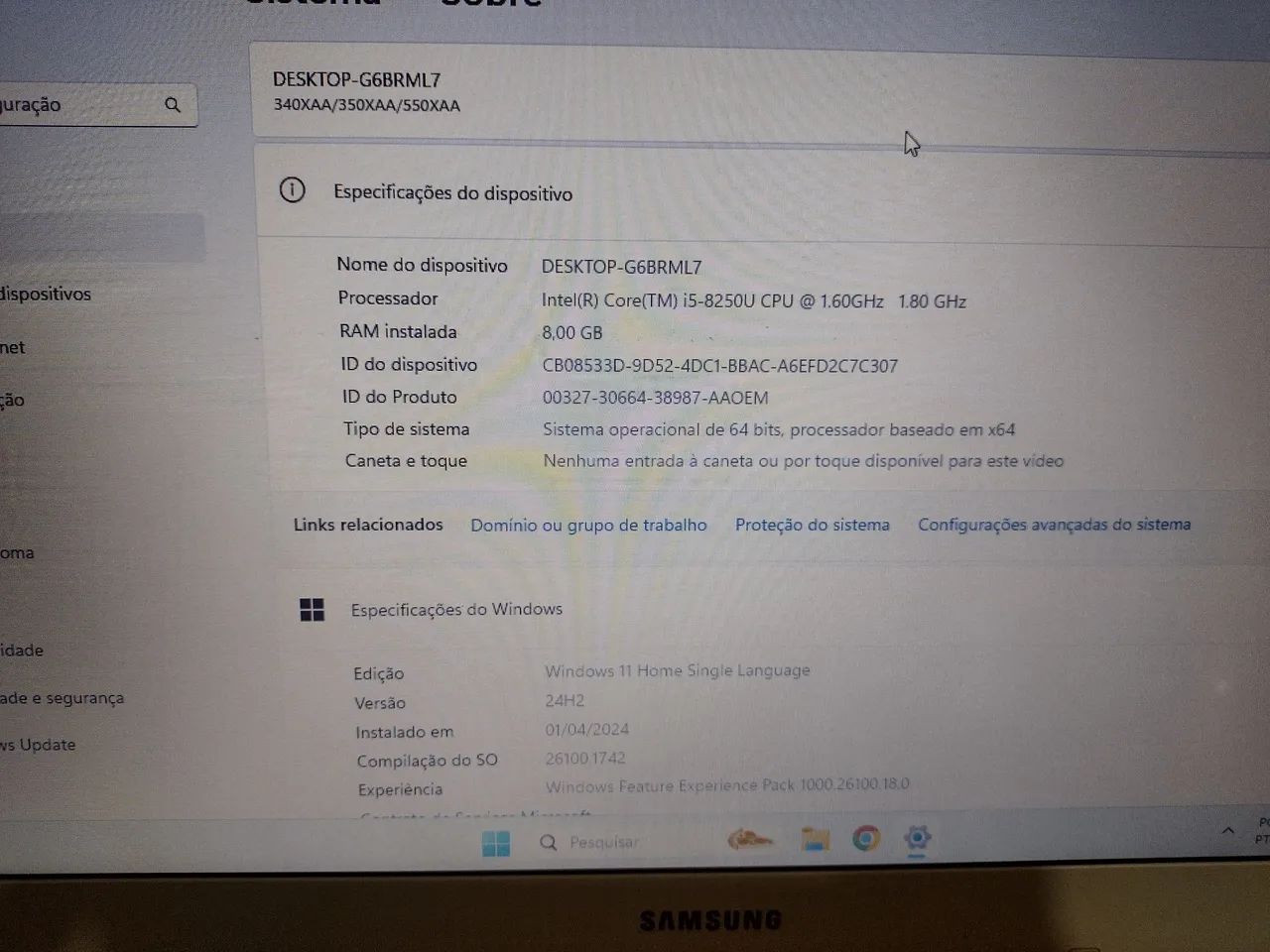 Notebook Samsung NP350 - Foto 3