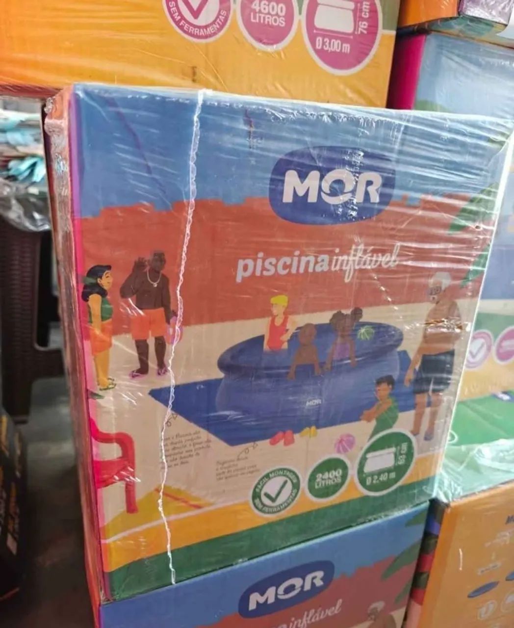 Piscina Inflável Mor 2400 litros  - Foto 3