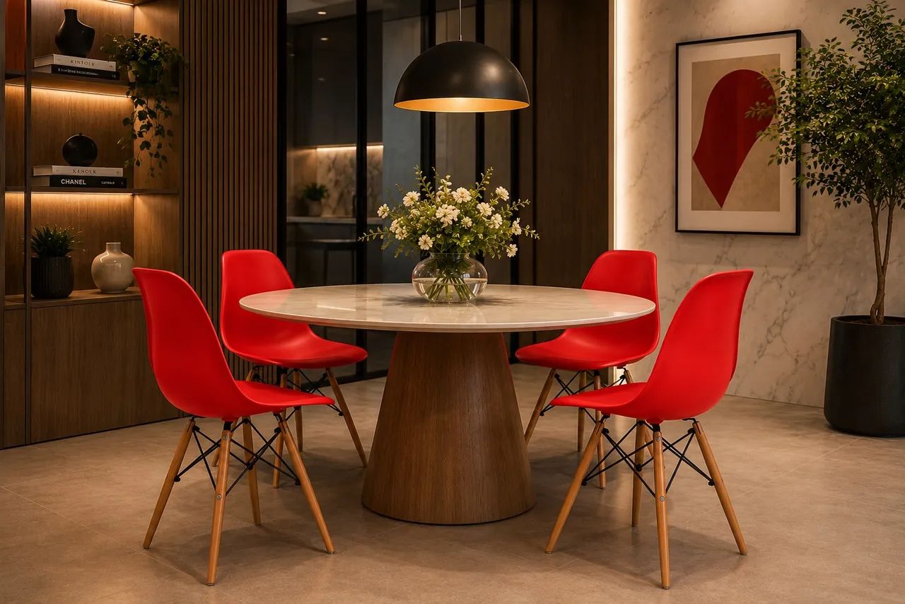 Cadeira Eames Vermelha Nova - Preço Especial - Foto 4