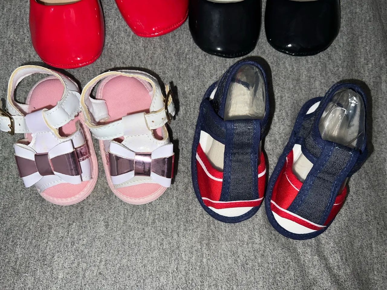 Lote 4 sapatinhos para bebê  0 a 12 meses  - Foto 3