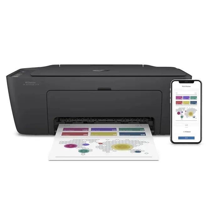 Impressora Multifuncional HP DeskJet 2774 (Com Wi-Fi) - Foto 2