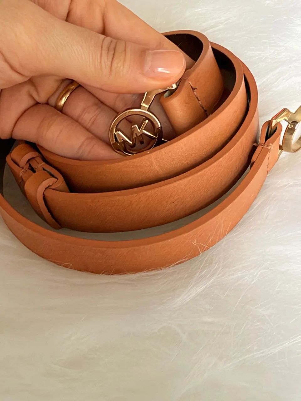 Cinto Michael Kors bege  - Foto 2