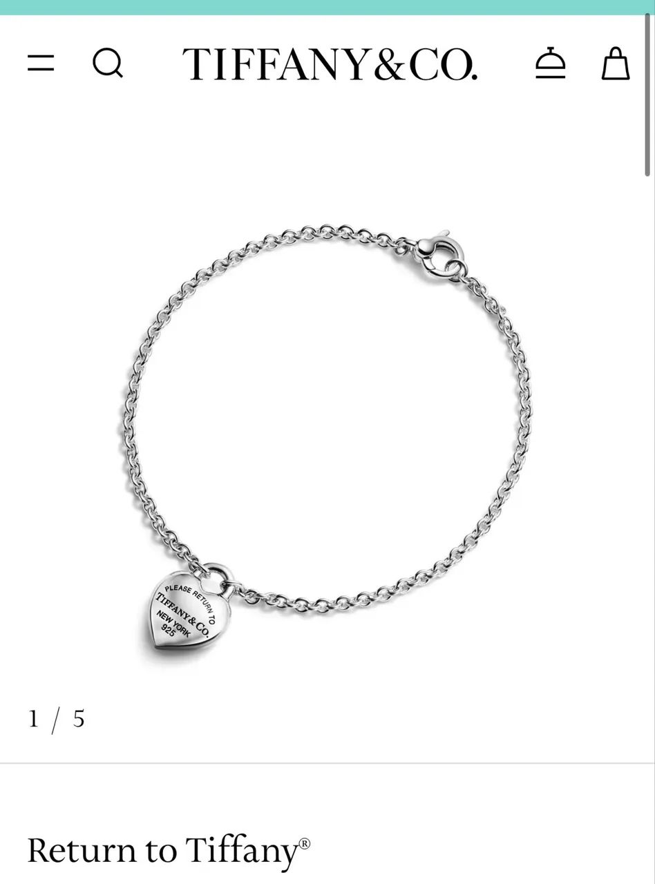Pulseira Tiffany&co Return to Tiffany Full heart em prata - Foto 4