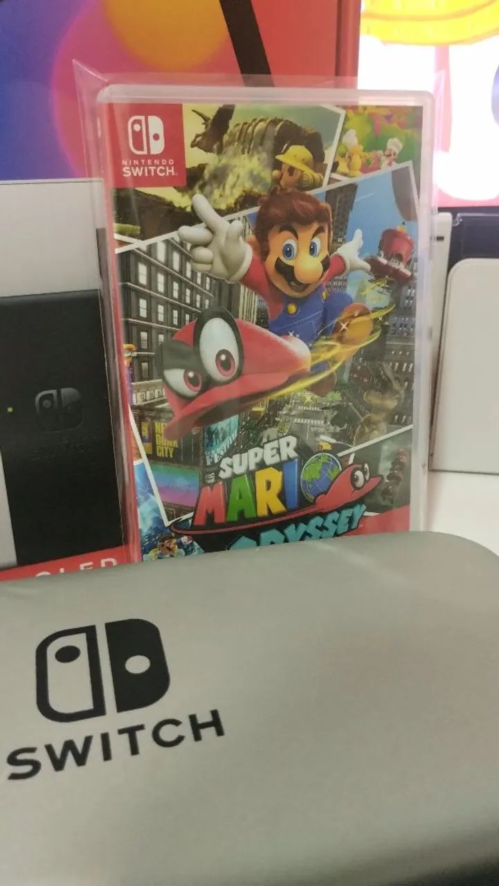 Nintendo Switch OLED + Jogo Físico + Acessórios - Foto 2