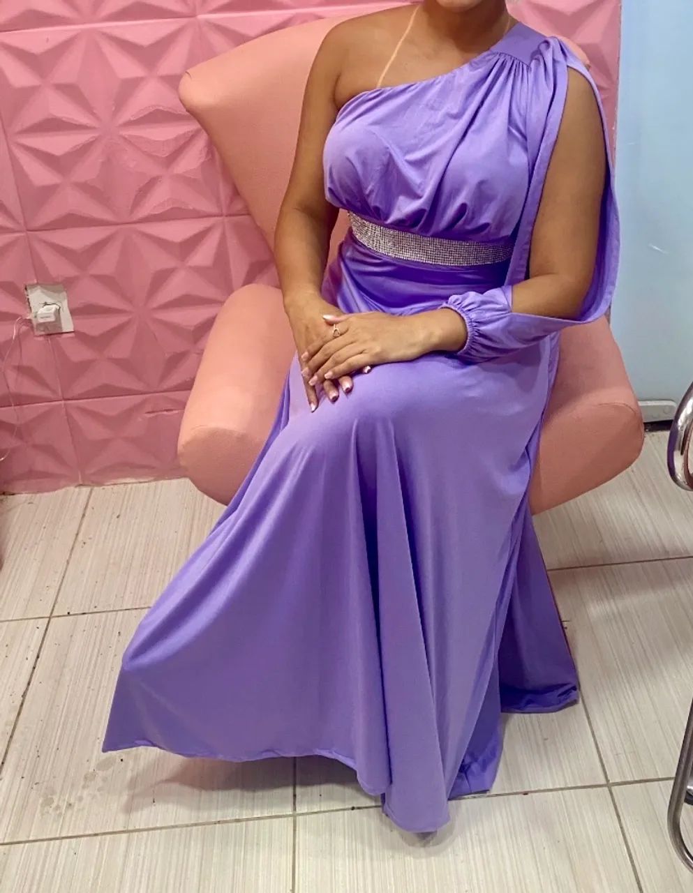 Vestido longo lavanda  - Foto 2