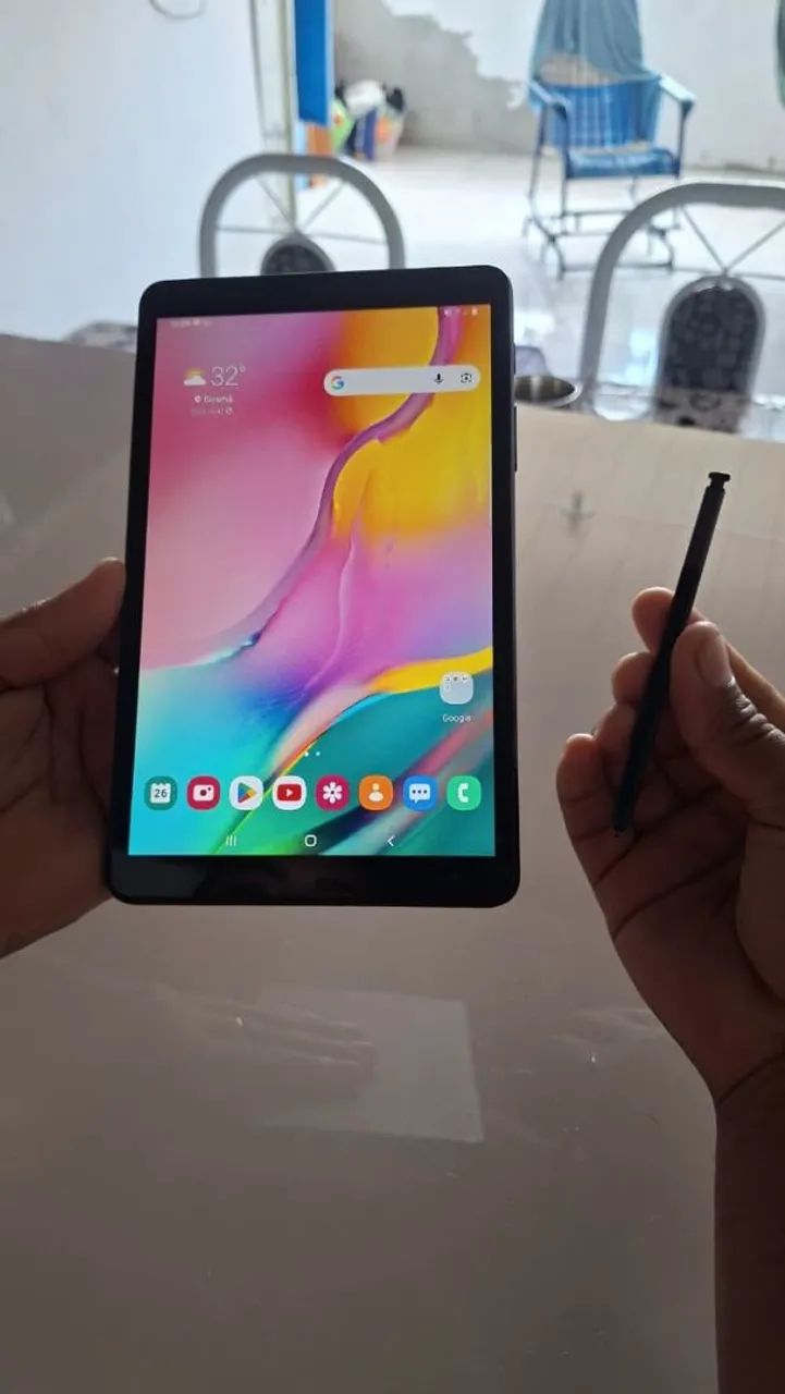 Tab A Tablet Samsung com Caneta S Pen 32Gbs 8 polegadas pega chip e faz ligacao