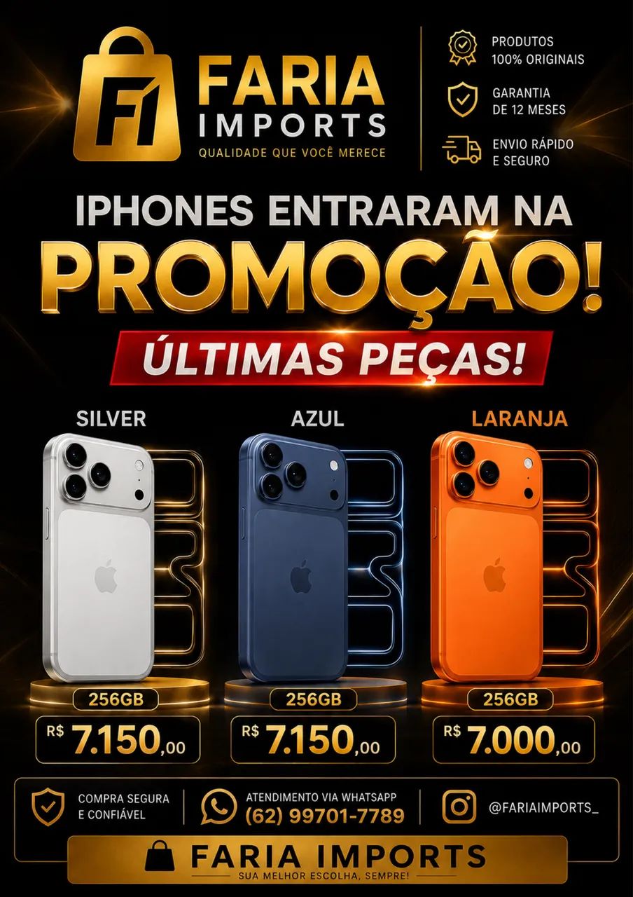 iPhone 17 pro max lacrado 256g