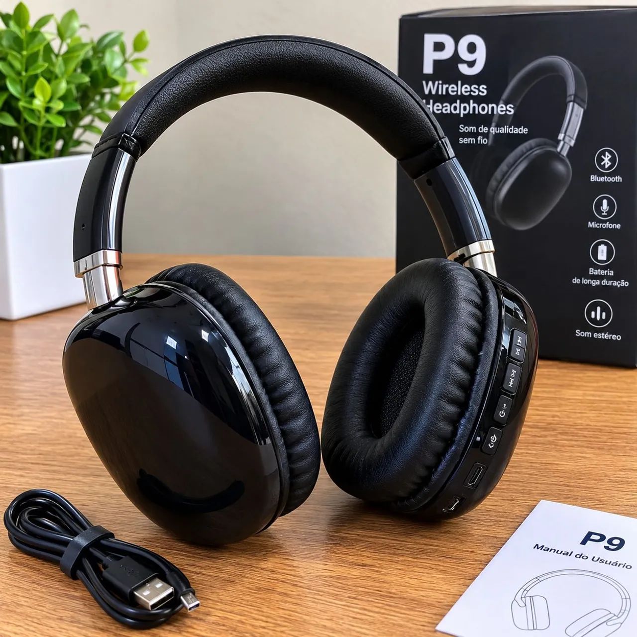 Fone Bluetooth P9 Headphone Sem Fio | Alta Qualidade | Novo - Foto 2