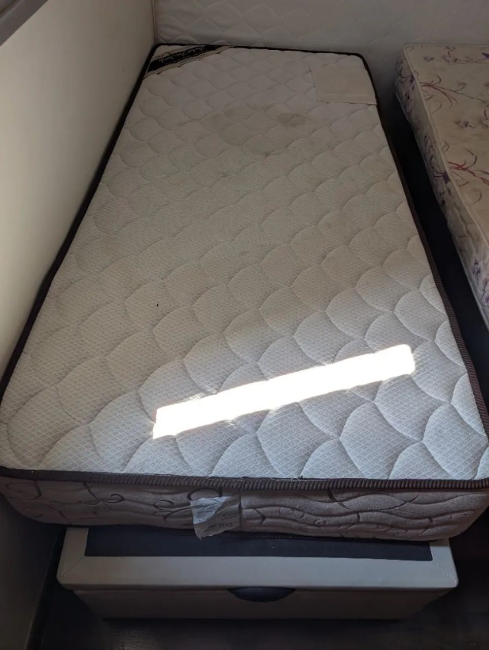 Cama Box Baú Solteiro com Colchão Ortobom 190 x 80 - Foto 3