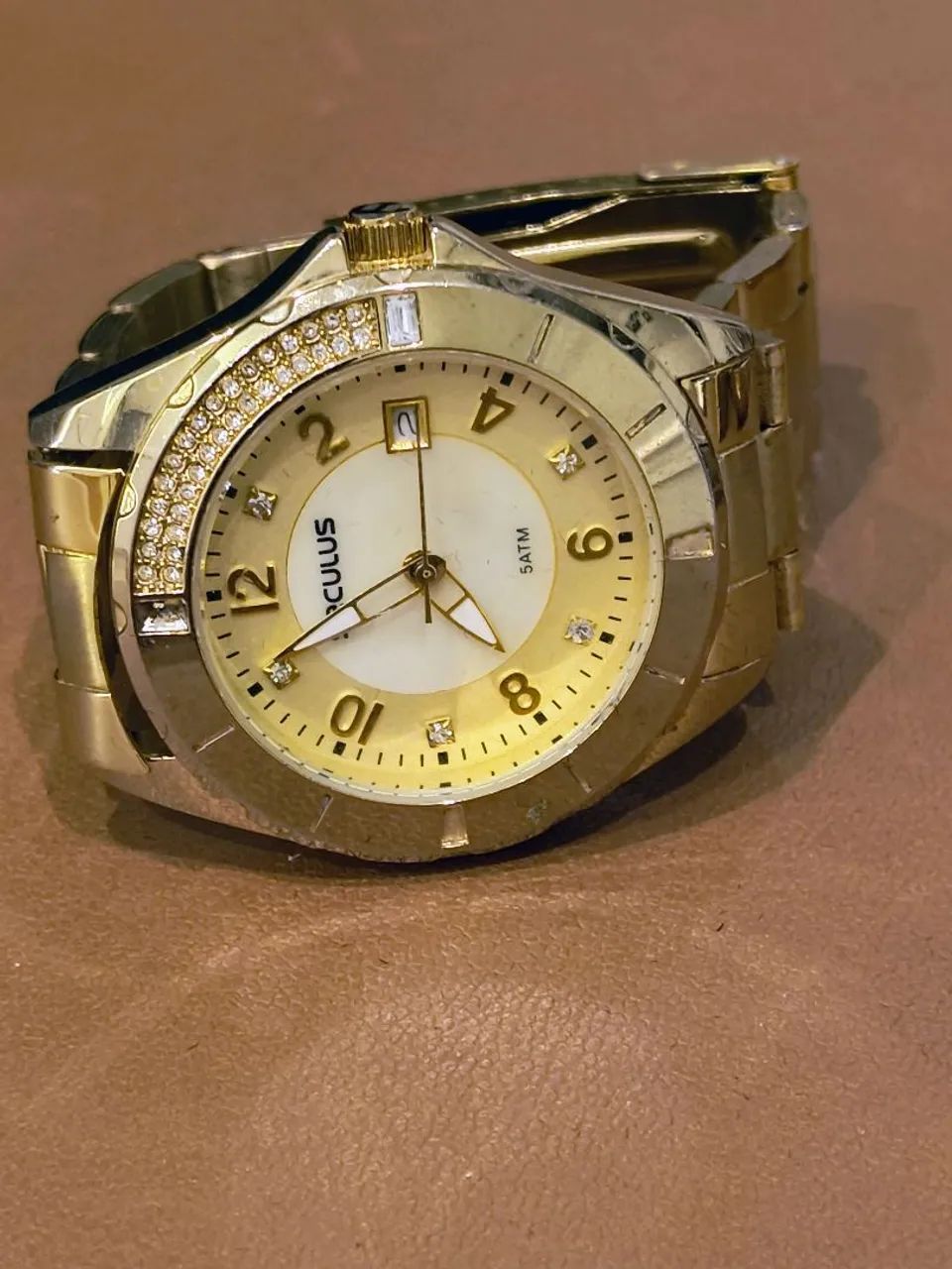 RELOGIO SECULUS FEMININO ORIGINAL FOLHEADO A OURO  - Foto 2