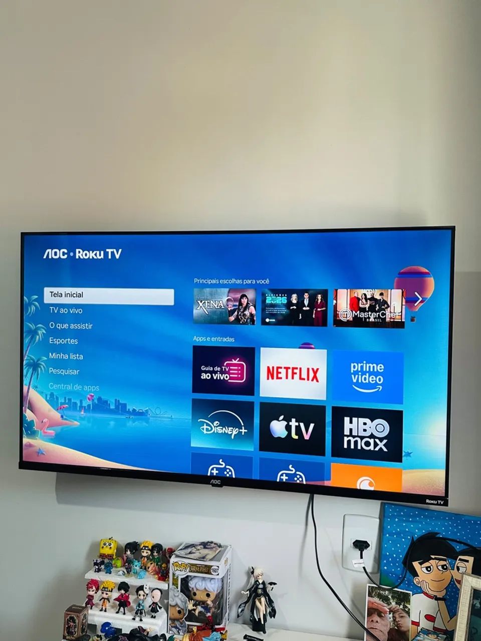 OPORTUNIDADE! SMART TV AOC ROKU 43 - ESTADO DE NOVA  - Foto 3
