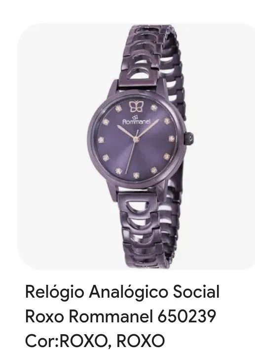 Relógio Roxo Rommanel 