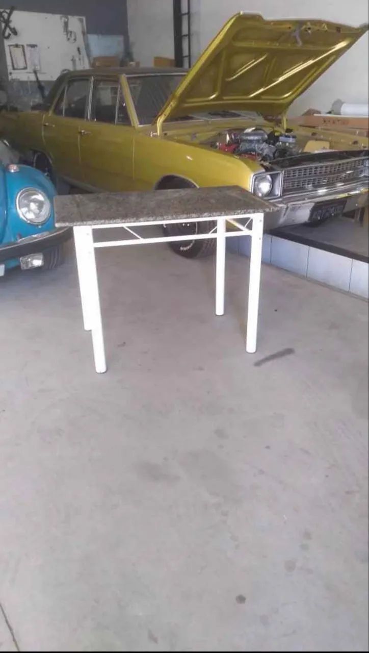 Mesa metálica tampo de granito  - Foto 3