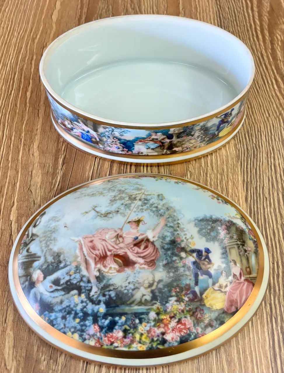 Caixa oval em porcelana  - Foto 2