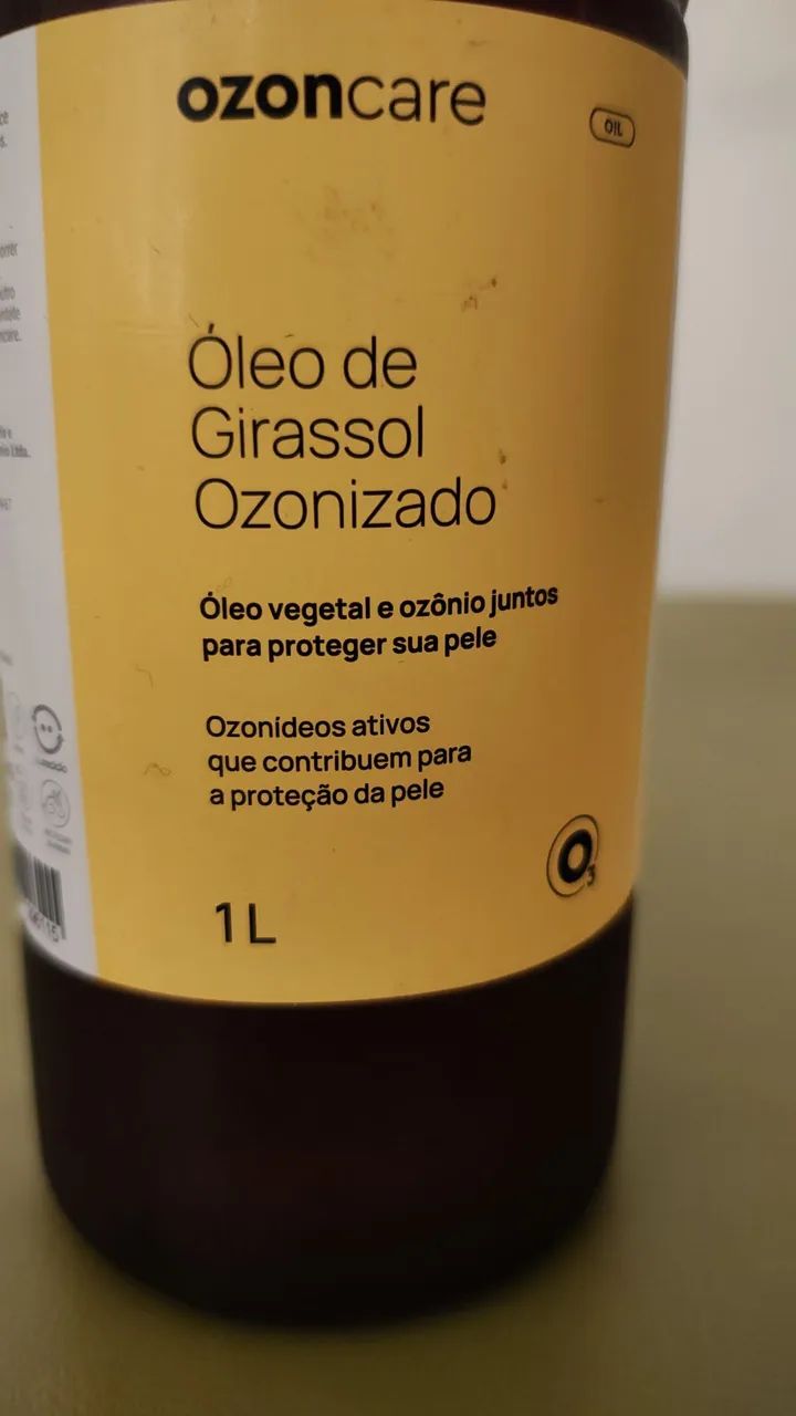 Óleo de girassol com ozônio