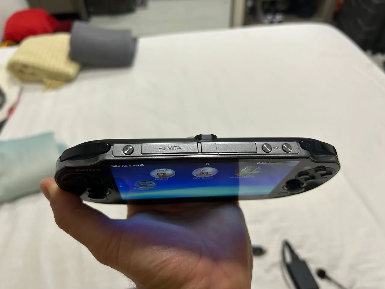 Ps Vita Console Sony Playstation Completo Impecável Cib Preto - Foto 5