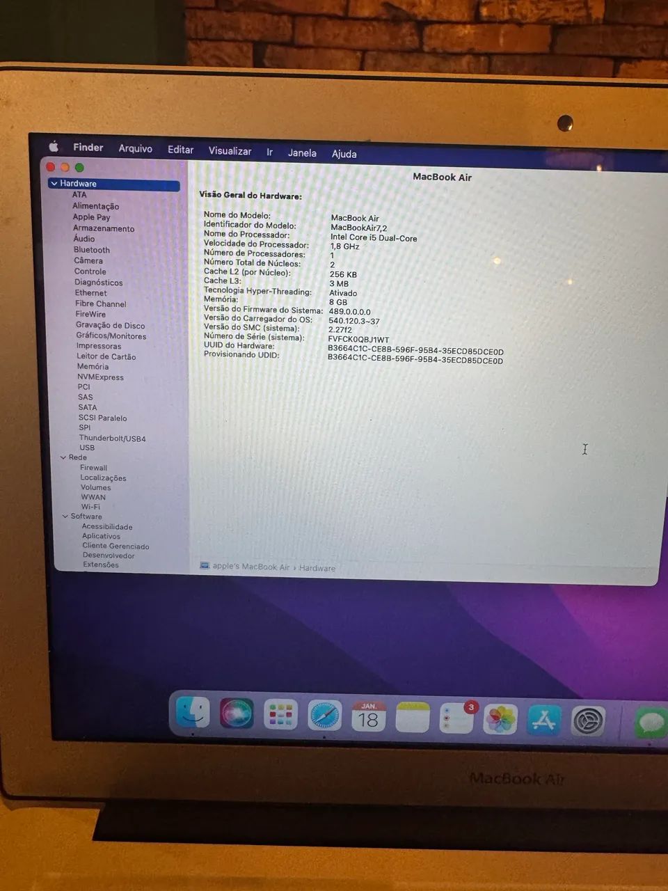 MacBook Air 7,2 13 polegadas 256 SSD - Foto 5