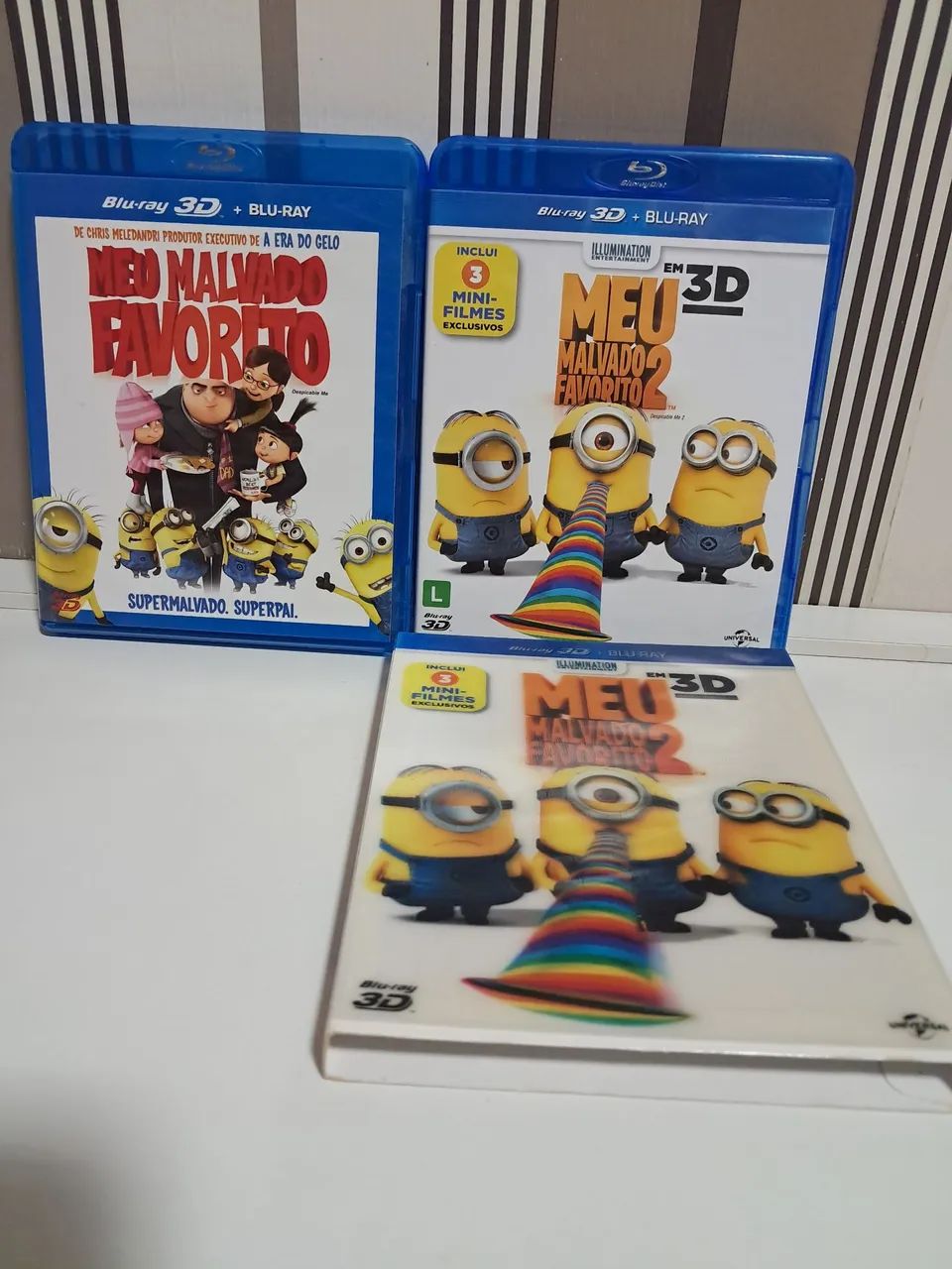 Coleção Blu-ray 2D+3D Meu Malvado Favorito 1,2,3 e Minions 1 - Foto 3