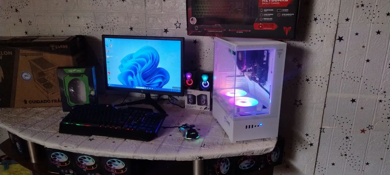 Computador i5 - NOVO - SSD 240GB, Tela 19 polegadas, 16gb memória ram, caixas de som,  - Foto 3