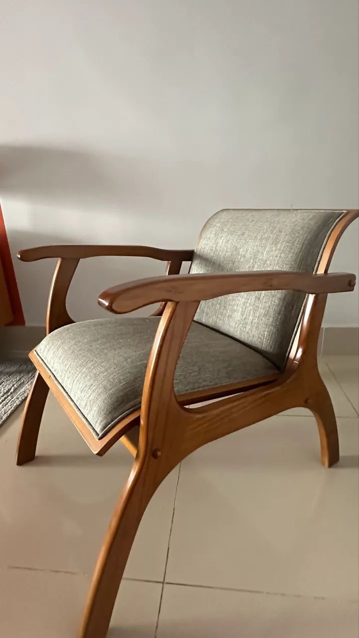 Linda poltrona de design Madeira maciça - Foto 5
