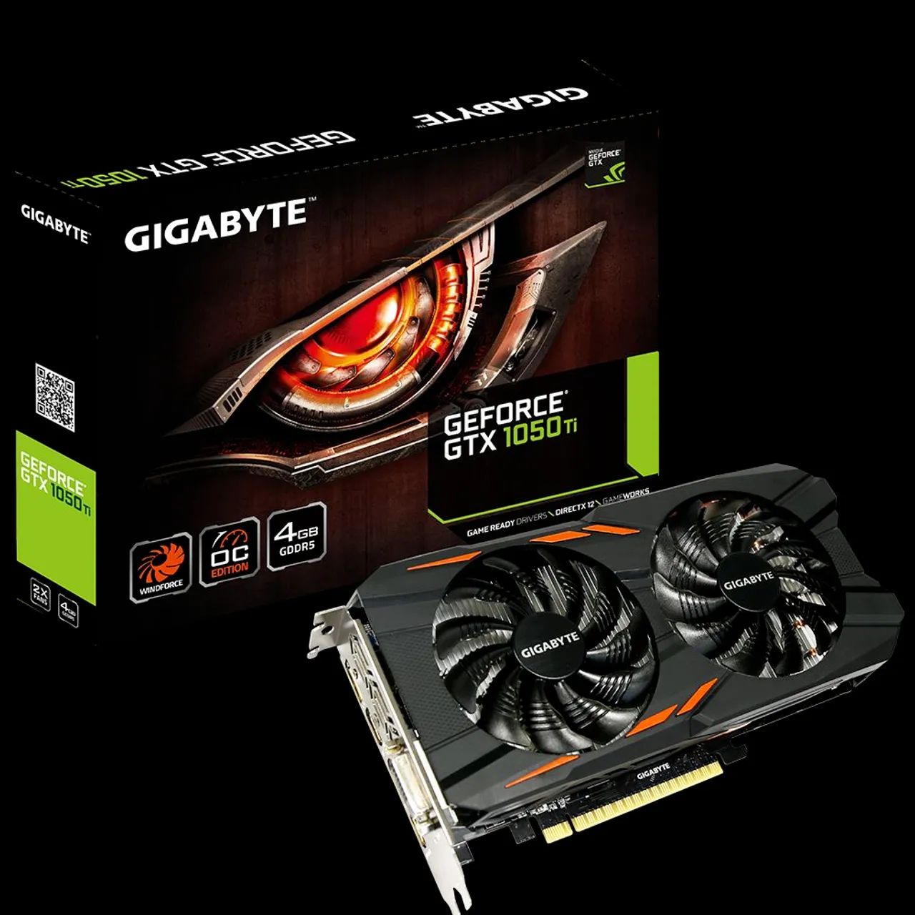 Placa de Vídeo Gigabyte Gtx 1050ti Windforce DDR5 4GB Zerada