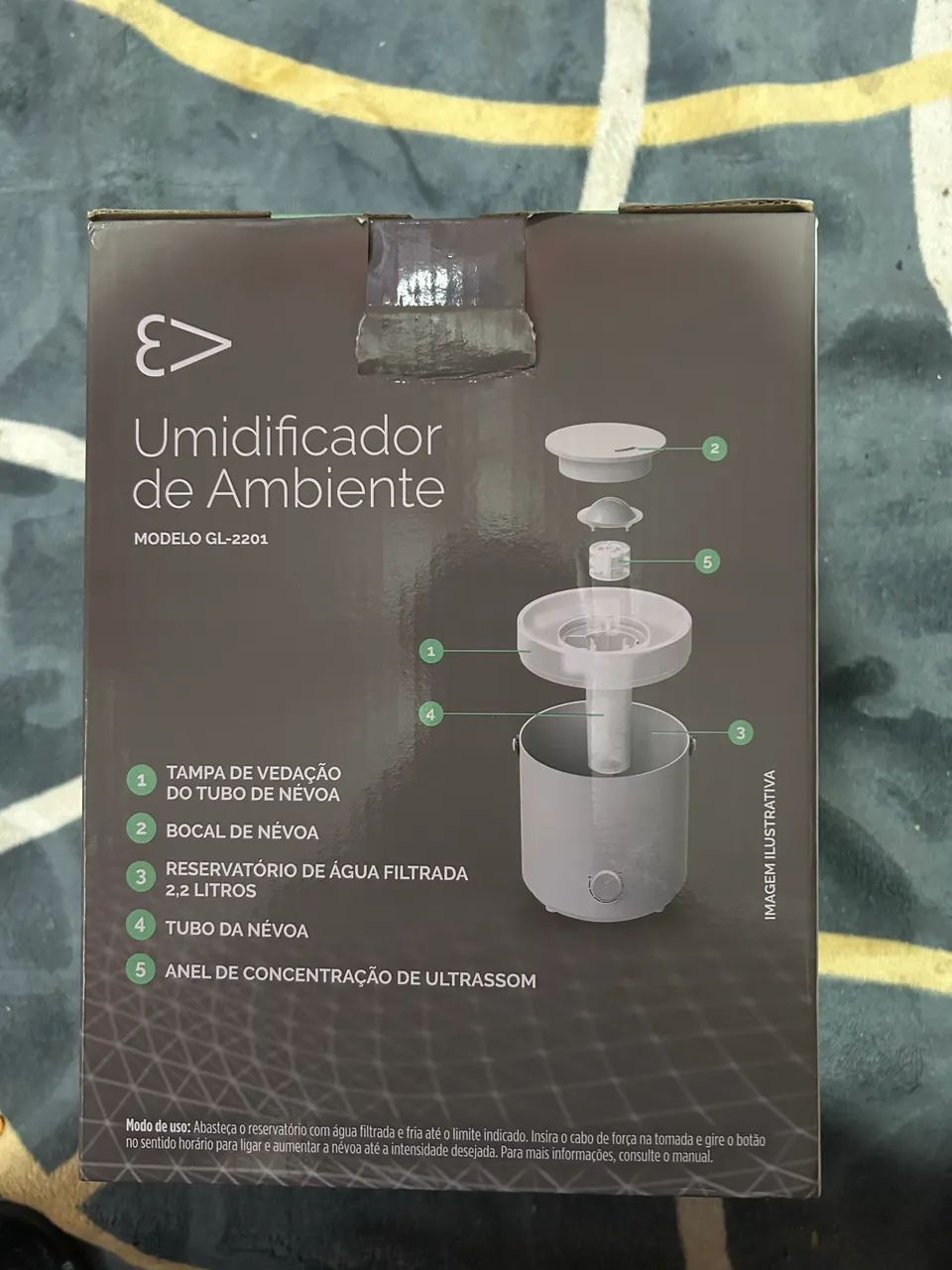 Umidificador de Ar Caretech GL2201 2,2 Litros - Foto 3