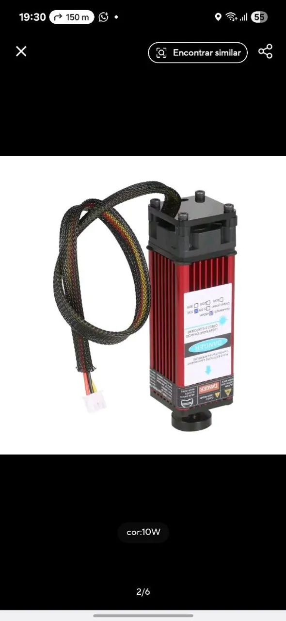 módulo de gravação a laser de 10W