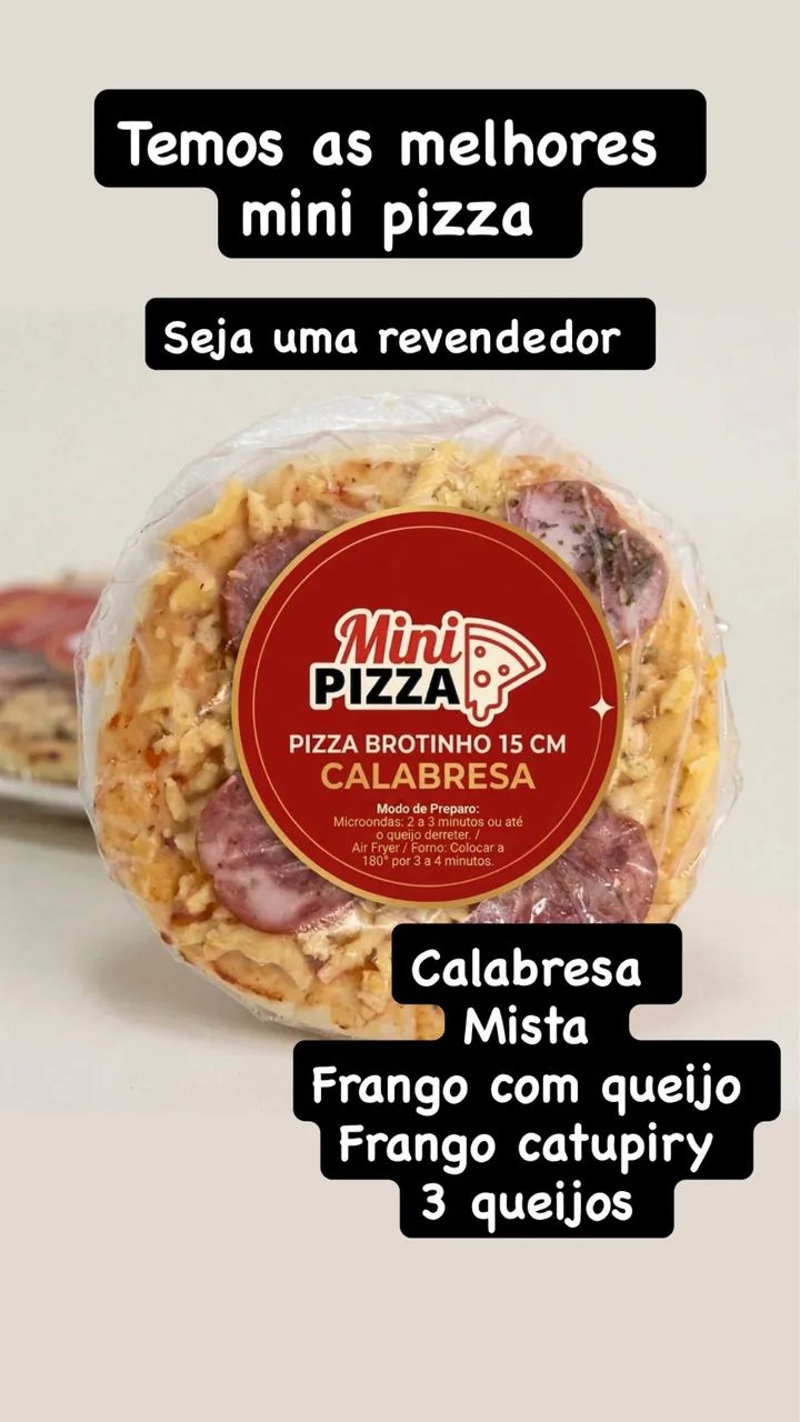 Seja um revendedor mini pizza 
