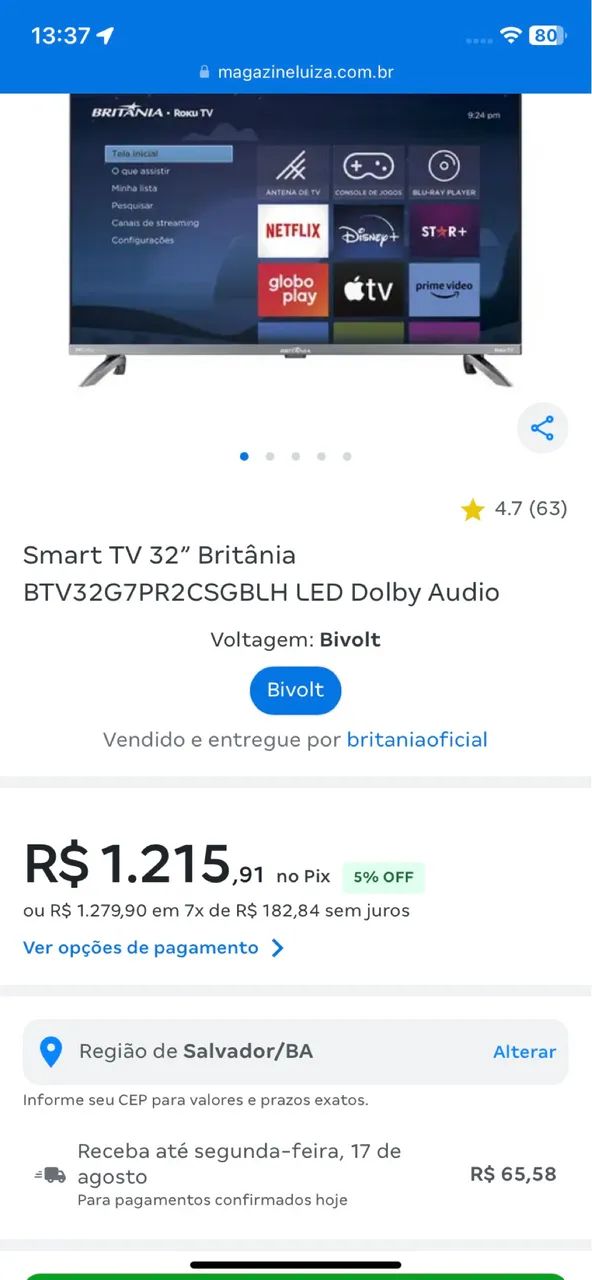 Tv 32 polegadas  - Foto 3