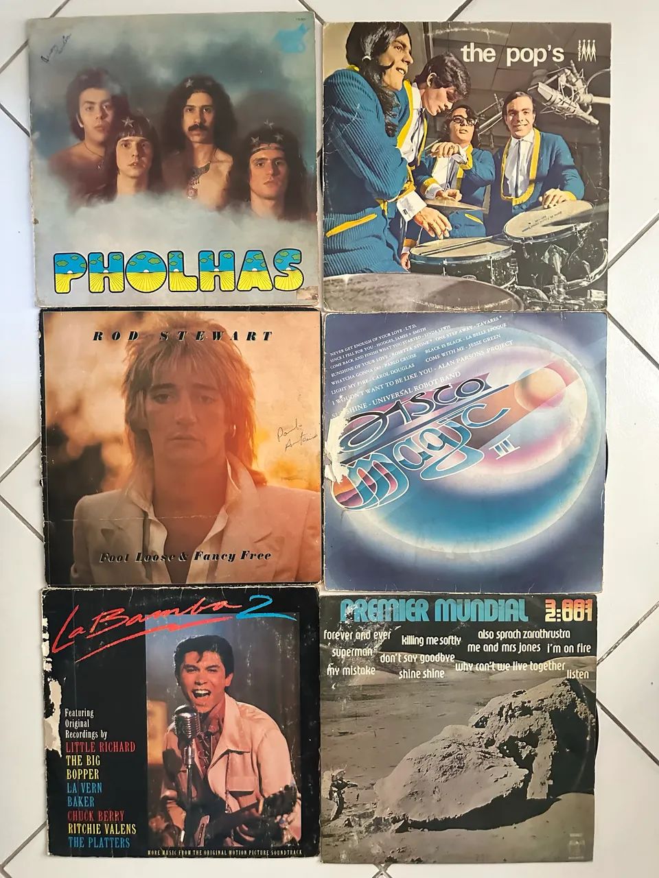 Discos de vinil lote 9 unidades 