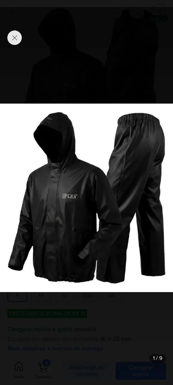 Capa de chuva motoboy  - Foto 2