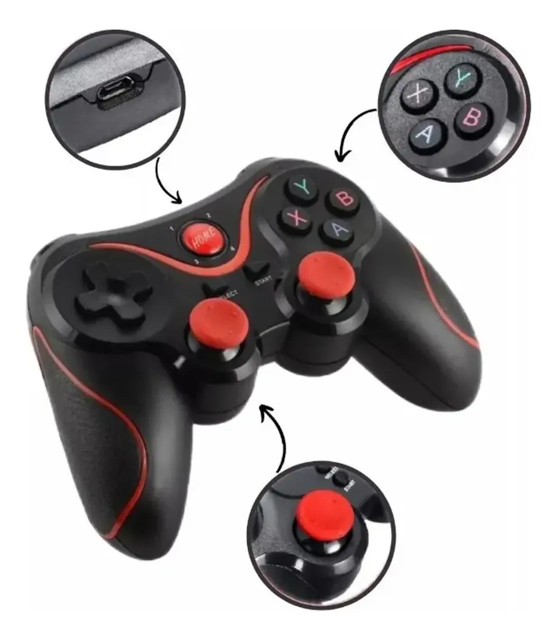 Controle Gamepad Joystick Celular Android Pc Ios Bluetooth - Foto 5