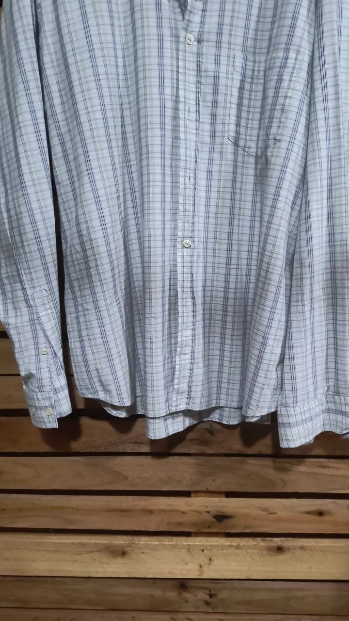 Camisa social xadrez masculina - Foto 3