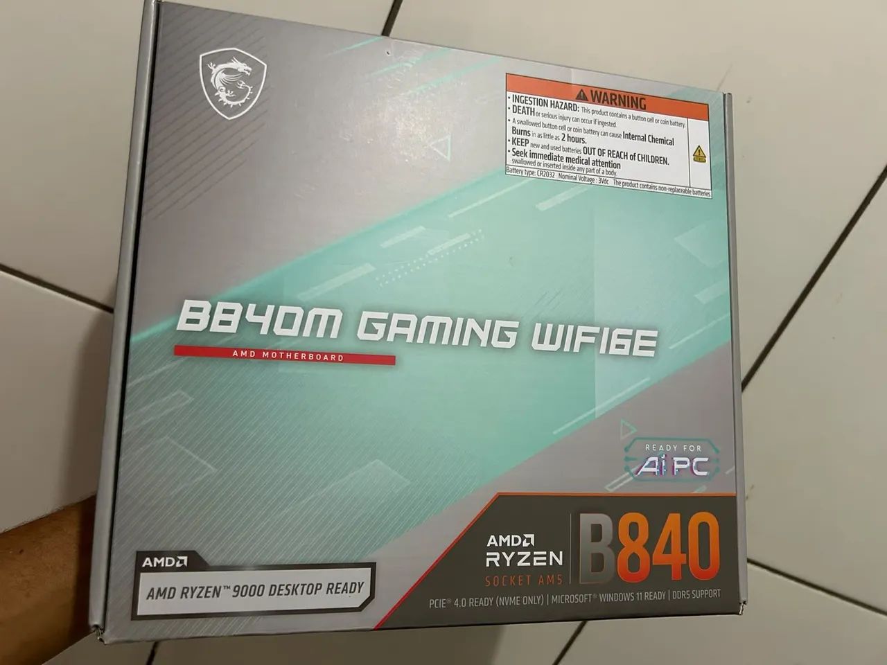 Placa mae AM5   b840 MSI ddr5 - Foto 2