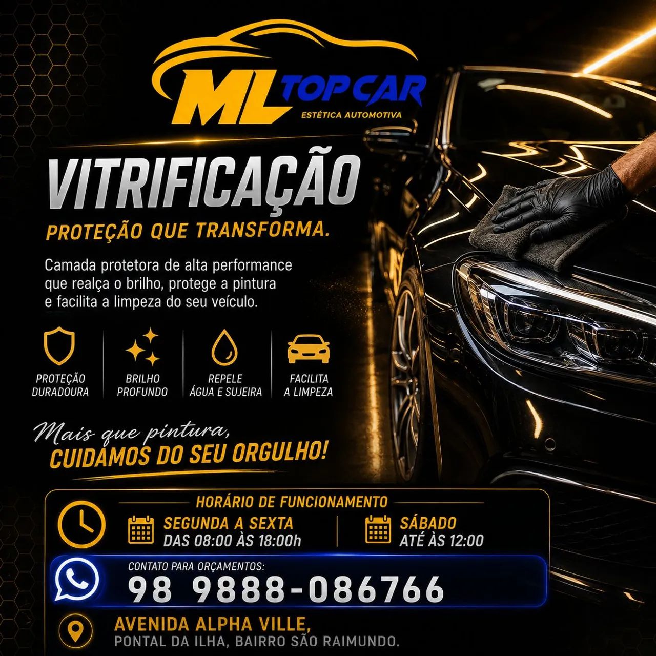 ML TOP CAR - ESTÉTICA AUTOMOTIVA<br>