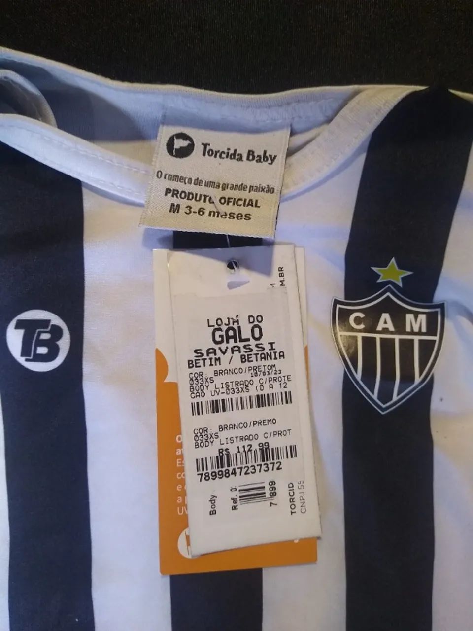Body Baby LICENCIADO com Proteção UV Atlético Mineiro - Foto 3