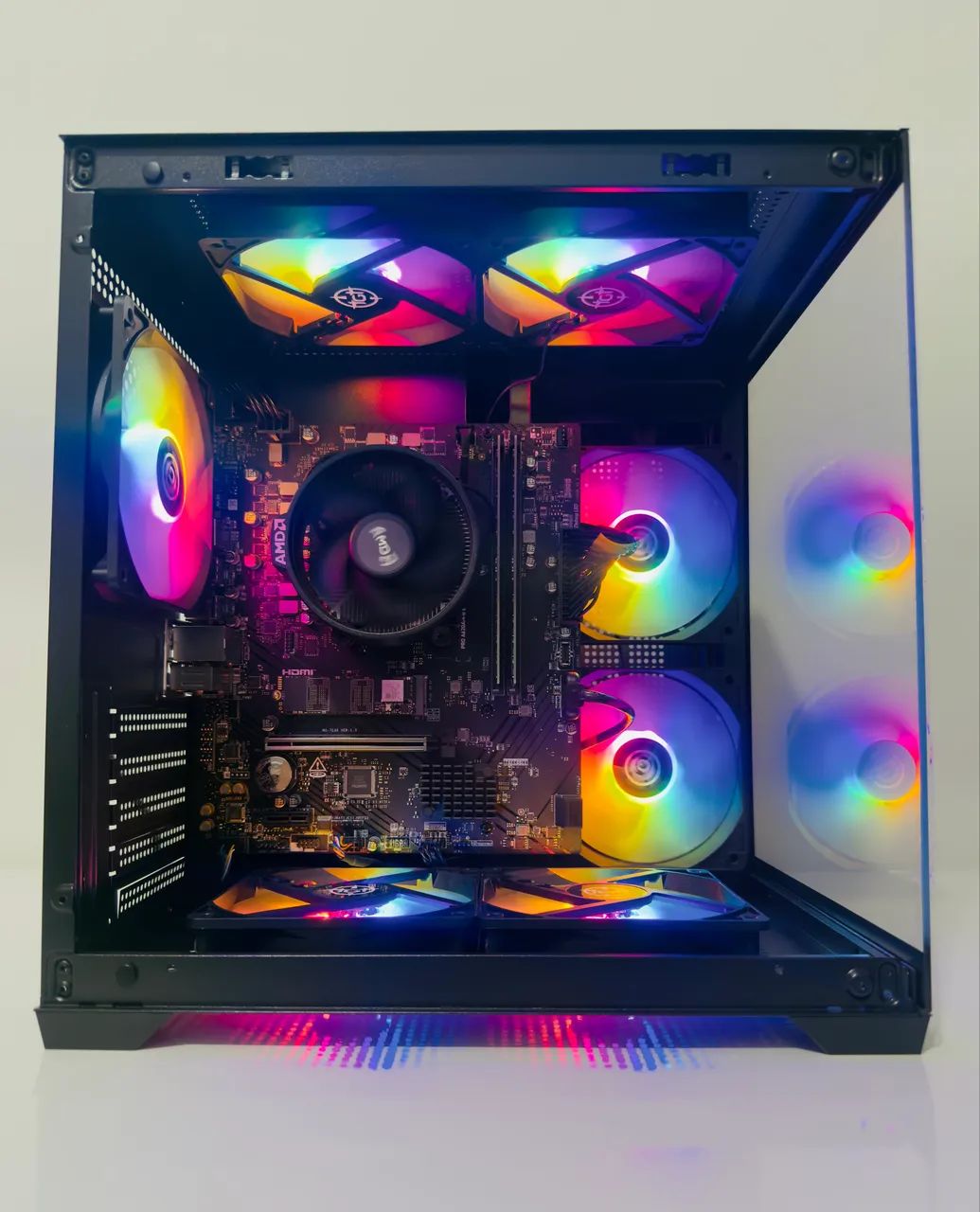 超メルカリ市間値下げ　自作PC ryzen5 8600g DDR5 32GB PC Gamer AMD Ryzen 5 8600G-16GB RAM DDR5 - Computadores e Desktops