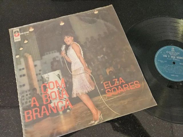 Disco de Vinil Elza Soares - Com a Bola Branca Odeon (1966) VG++